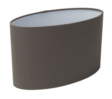 Abat-jour ovale - 45 x 30 cm - gris