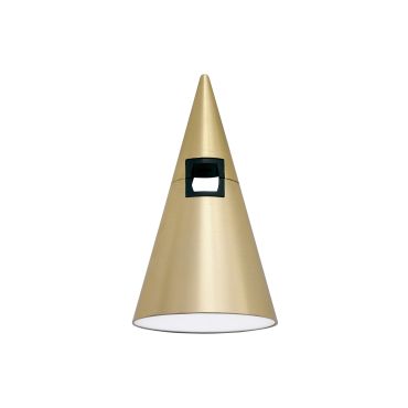 Nova Luce Cono - point lumineux système de rail magnétique - Ø 6 x 10,6 cm - 5W LED inclus - laiton satiné