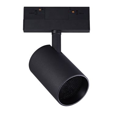 VK Lighting Kona - Système de rails magnétiques - Spot sur rail avec nid d'abeille - 13,9 x 7,5 x 17 cm - 17W dimmable LED inclus - noir
