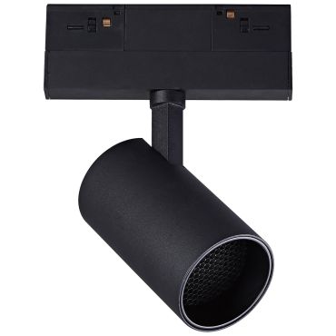 VK Lighting Kona - système de rail magnétique - spot de rail avec nid d'abeille - 13,9 x 6,2 x 15,9 cm - 13W dimmable LED inclus - noir