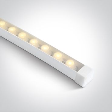 ONE Light Flex Lens Strip Asymétrique - 2 x 2 cm, 500 cm de longueur - 24Vdc - dimmable - 18W LED par mètre - IP65