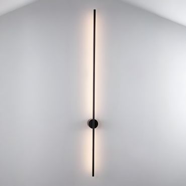 Nova Luce Aden - applique murale - 1,5 x 6,5 x 120 cm - 20W LED inclus - noir sable