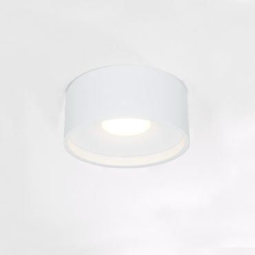 Artdelight Oran - plafonnier - Ø 12 x 5 cm - 10W LED dimmable inclus - IP54 - blanc