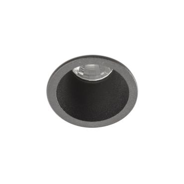Faro Fox - spot à encastrer - Ø 40 mm, Ø 35 mm à encastrer - 3-5W LED dimmable inclus - noir mat - couleur de lumière blanc chaud