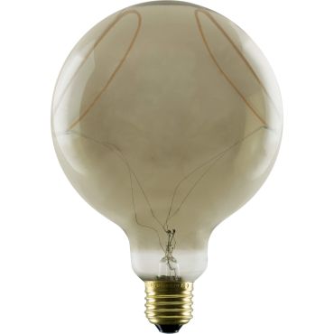 Ampoule LED Segula - Illusion Globe Two Crescent Cat &amp; Eye - Ø 12,5 x 18 cm - E27 - 8W dimmable - 1900K - fumé