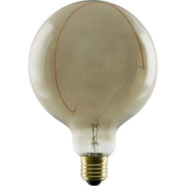 Segula Ampoule LED - Illusion Globe Croissant Incliné - Ø 12,5 x 18 cm - E27 - 6W dimmable - 1900K - fumé