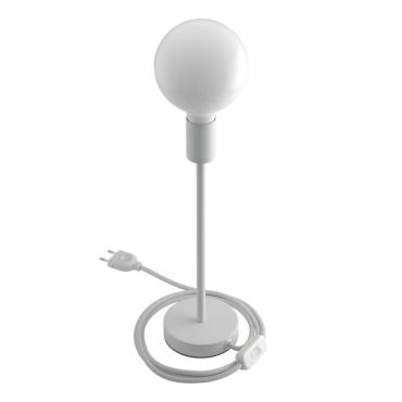 Creative Cables Alzaluce - lampe à poser - Ø 12 x 39 cm - métal - blanc