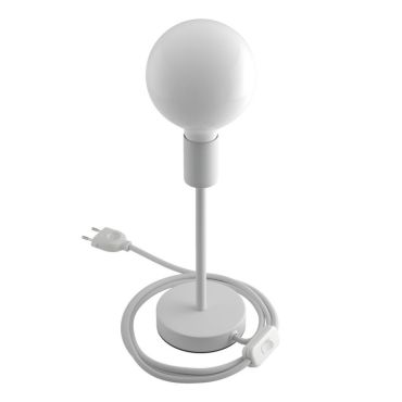 Creative Cables Alzaluce - lampe à poser - Ø 12 x 29 cm - métal - blanc