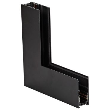 VK Lighting Kona - Système de rail magnétique - Profilé d'angle de montage intérieur vertical - 6 x 17,5 x 17,5 cm - noir