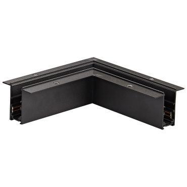 VK Lighting Kona - système de rail magnétique - profilé d'angle d'encastrement horizontal - 17,5 x 7,4 x17,5 cm - noir