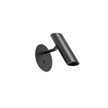 Faro Leo - applique murale avec interrupteur - Ø 10 x 16 cm - 3,5W LED inclus - noir mat