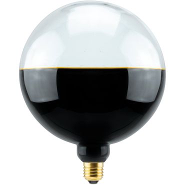 Segula Ampoule LED - 2Tone Globe - Ø 18,8 x 24,5 cm - E27 - 6W dimmable - 1900K - noir et transparent