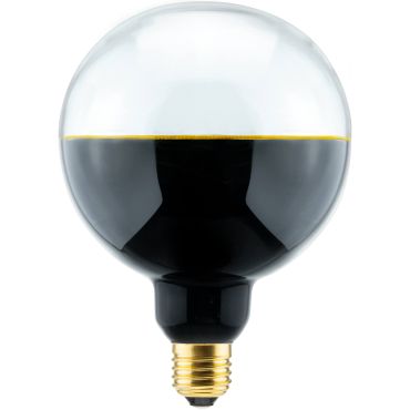Segula Ampoule LED - 2Tone Globe - Ø 12,7 x 18 cm - E27 - 5W dimmable - 1900K - noir et transparent