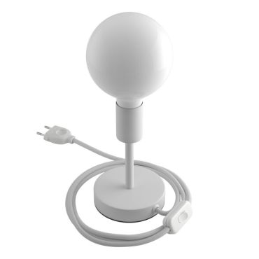MODÈLE D’EXPOSITION - Creative Cables Alzaluce - lampe à poser - Ø 12 x 19 cm - métal - blanc