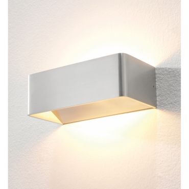 Artdelight Mainz - applique murale - 20 x 10 x 7 cm - 2 x 3W LED dimmable inclus - aluminium brossé