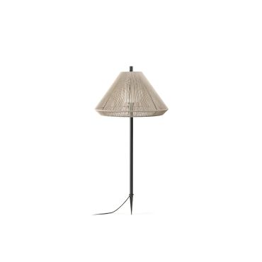 Faro Saigon - lampadaire d'extérieur sur pied - Ø 66,5 x 137 cm - IP65 - gris et beige