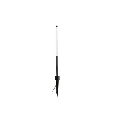 Faro Bambou - poteau de jardin sur piquet - Ø7 x 106,8 cm - 8W LED inclus - IP65 - noir mat