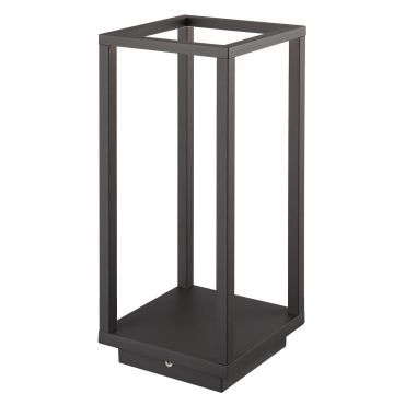 VK Lighting Vathro - lampe de jardin - 14 x 14 x 50 cm - 7W LED inclus - IP54 - anthracite