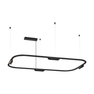 VK Lighting Core - lampe suspendue - 62,8 x 156,8 x 112,8 cm - 25W dimmable LED inclus - noir