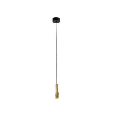Faro Nina - lampe suspendue -  Ø 4 x 13 cm - 4W LED inclus - or satiné