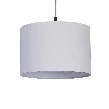 Searchlight Clyde Drum - abat-jour - Ø 30 x 20 cm - blanc