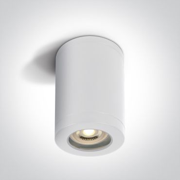ONE Light GU10 Outdoor Cylinder Lights - spot en saillie 1L - Ø 7,2 x 13 cm - IP65 - blanc