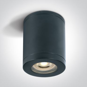 ONE Light GU10 Outdoor Cylinder Lights - spot en saillie 1L -  Ø 9 x 14 cm - IP65 - noir
