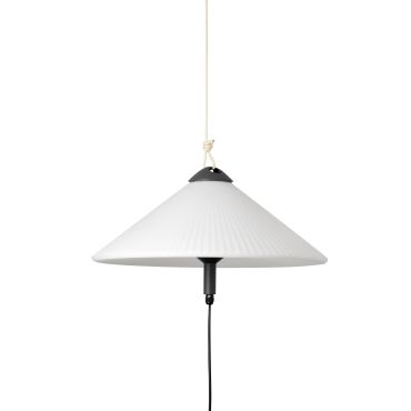Faro Saigon - lampe portable avec prise - Ø 55 x 20 cm - IP65 - blanc mat