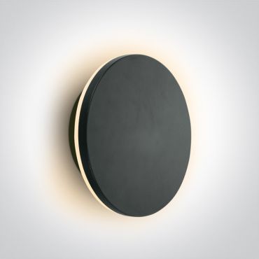 ONE Light Backlight Range - applique murale extérieure - Ø 25 x 5,5 cm - 15W dimmable LED inclus - IP65 - noir