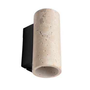 Maxlight Tek - applique murale - 7 x 17 x 9,5 cm - travertin