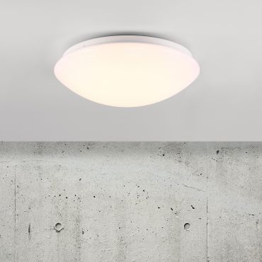 Nordlux Ask - plafonnier - Ø 28 cm - 12W LED inclus - IP44 - blanc