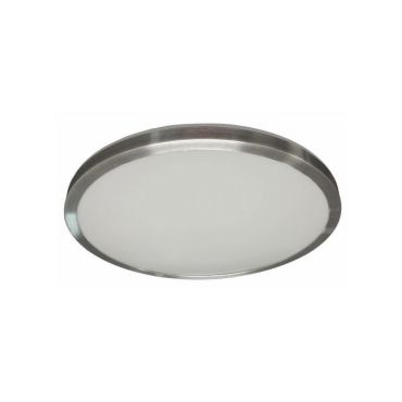Artdelight Basic - plafonnier de salle de bain - Ø 28 x 6 cm - 12W LED inclus - IP44 - aluminium