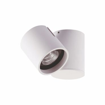 Artdelight Mayen - spot apparent 1L - Ø 7,2 x 8,6 cm - 7W LED dimmable inclus - blanc