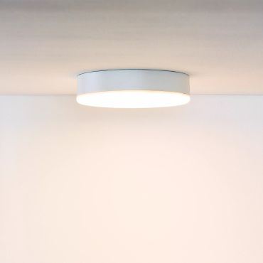 Lucide Ceres-LED - plafonnier de salle de bains - Ø 21,5 x 5 cm - 30W LED dimmable inclus - IP44 - blanc