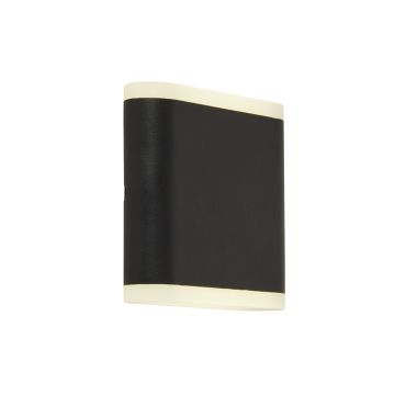 Searchlight Amble - Applique d'extérieur - 11,5 x 11 cm - 8W LED inclus - IP44 - noir