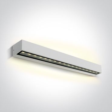 ONE Light Linear Outdoor Series Double Sided - applique murale - 50 x 7,6 x 6,6 cm - 2 x 13W LED inclus - IP65 - blanc