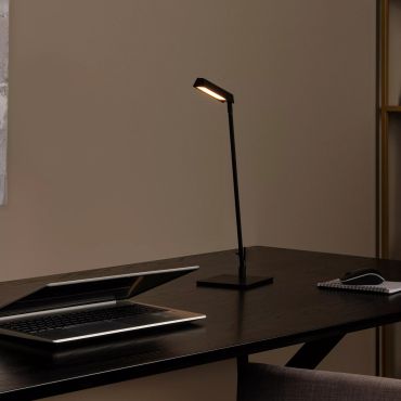 Lucide Lavale - lampe à poser - 27,2 x 13 x 42,3 cm - 3W LED avec fonction dimming inclus - noir