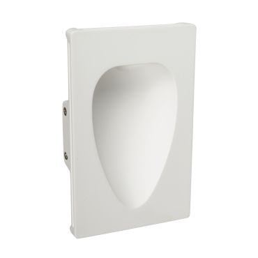 VK Lighting Gypsum - Applique encastrée - 14,5 x 5,5 x 30 cm - 1W LED inclus - blanc