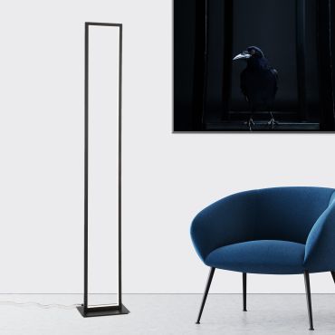 SECONDE CHANCE - Nova Luce Wenna - lampadaire - 26 x 16 x 153 cm - 36W LED inclus - noir mat