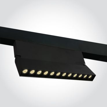 ONE Light Magnetic Linear Spots - Chemin lumineux magnétique linéaire à LED - 24,8 x 2,5 x 12 cm - 20W LED inclus - noir