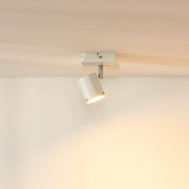 Lucide Rilou - spot en saillie - 10 x 10 x 15 cm - 5W LED dimmable inclus - blanc