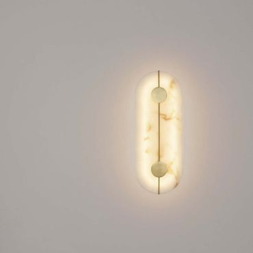 Nova Luce Aider - applique murale - 16,5 x 42,5 x 5,5 cm - 19W LED inclus - laiton doré