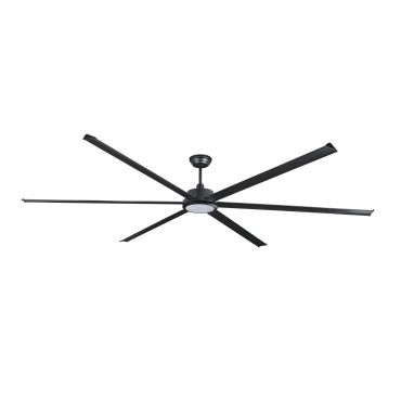 Faro Rotterdam 30 XXL - ventilateur de plafond avec lumière et télécommande - Ø 300 cm - 32W LED inclus - noir mat