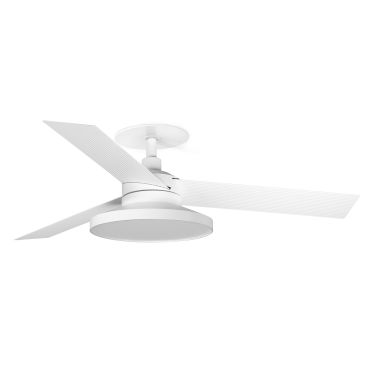 Faro Cruiser Tak 3 S - ventilateur de plafond avec lumière et rosace encastrée - Ø 106 cm - blanc mat - 2700K