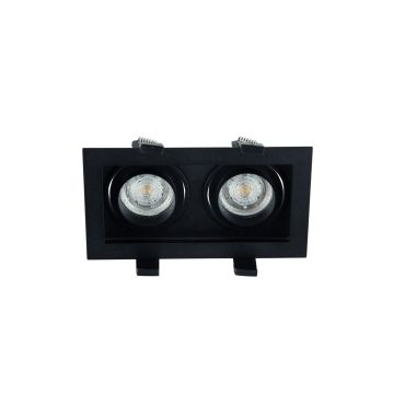 Nova Luce Cedi - spot encastrable - 183 x 100 mm, 180 x 95 mm encastrable - noir sable