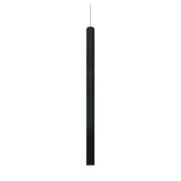 ONE Light LED Suspension Tubes - lampe suspendue - Ø 2,6 x 180 cm - 6W LED inclus - noir