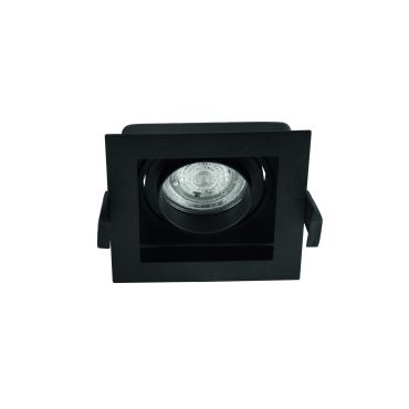 Nova Luce Cedi - spot encastré - 100 x 100 mm, 95 x 95 mm format encastré - noir sable