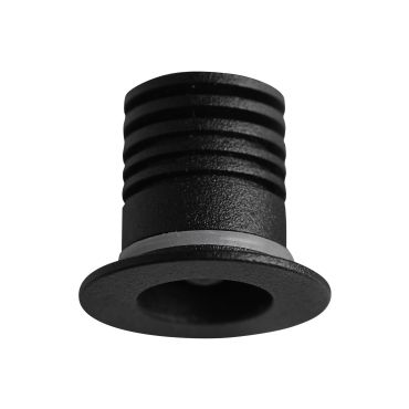 Nova Luce Tiny - spot à encastrer - Ø 25 mm, Ø 18 mm à encastrer - 1W LED inclus - IP44 - noir