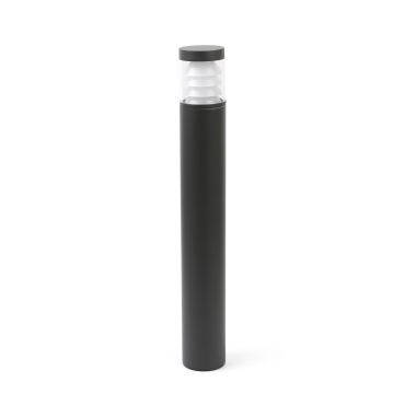 Faro Plim - lampe de jardin - Ø 9 x 65 cm - 10W LED inclus - IP65 - gris foncé avec verre transparent