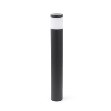Faro Plim - lampe de jardin - Ø 9 x 65 cm - 10W LED inclus - IP65 - gris foncé avec verre au lait